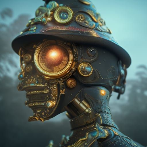 Clockwork Automaton: Detailed Matte Painting