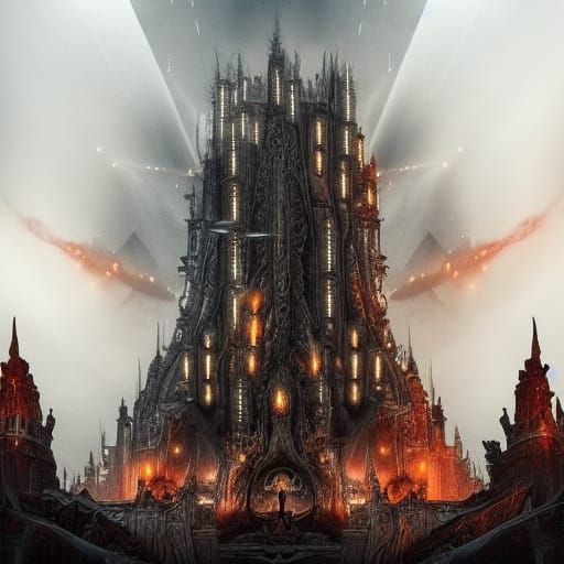 Epic Heavy Metal Guitar Digital Painting