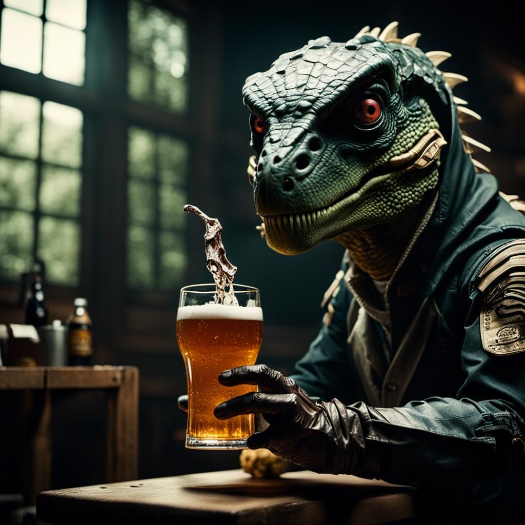 The Grim Reaper Drinks a Beer