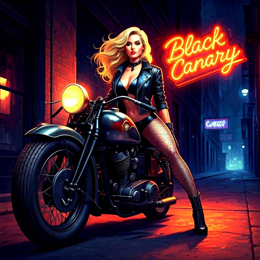 Black Canary Rides Again: Pulp Art Style