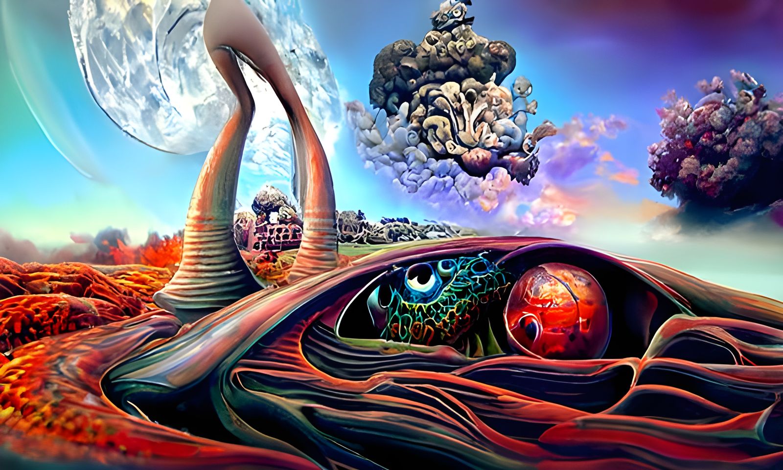 Psychovolcanic Neosurrealism in Punk Art Styles