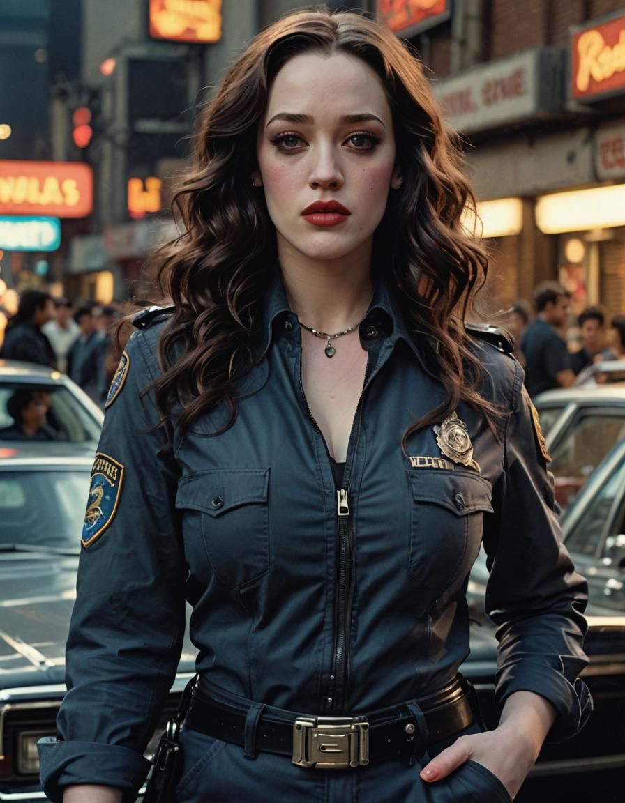 Kat Dennings, 80's TV Cop!