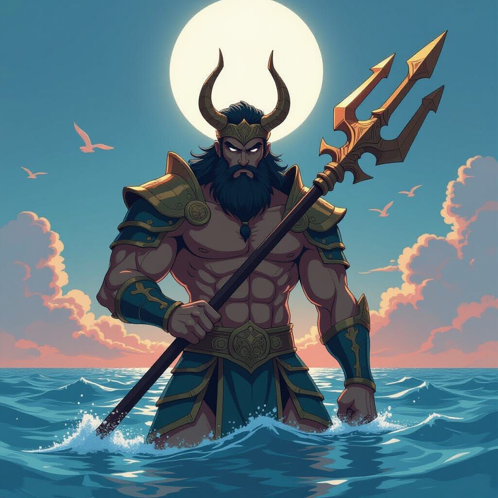 Anime Style Trident of the Seven Seas