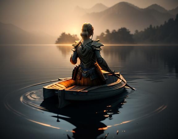 Amphibioid in Misty Lake: 3D Game Cinematic