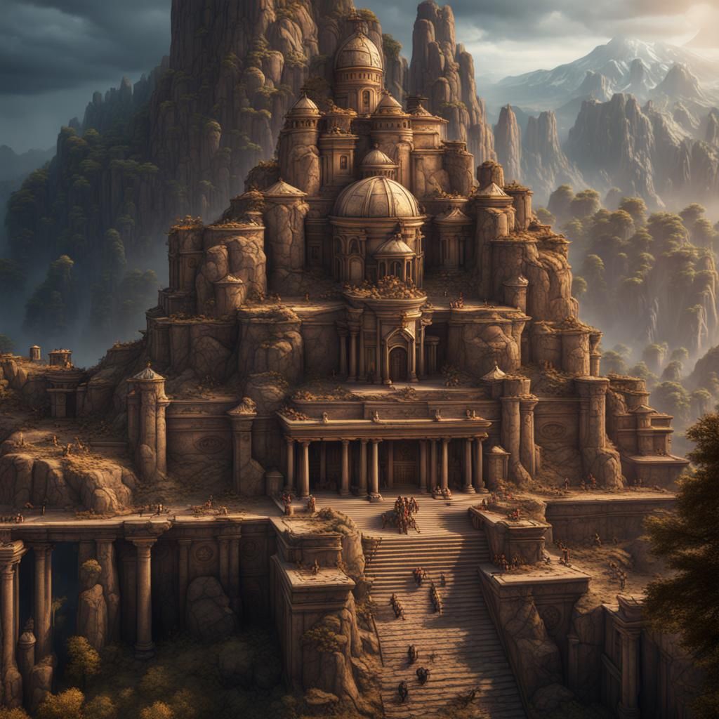 Detailed Matte Painting of Sparta in 8k