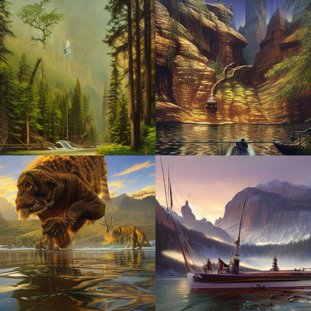 Eerie Goosebumps Scene as Oil Painting