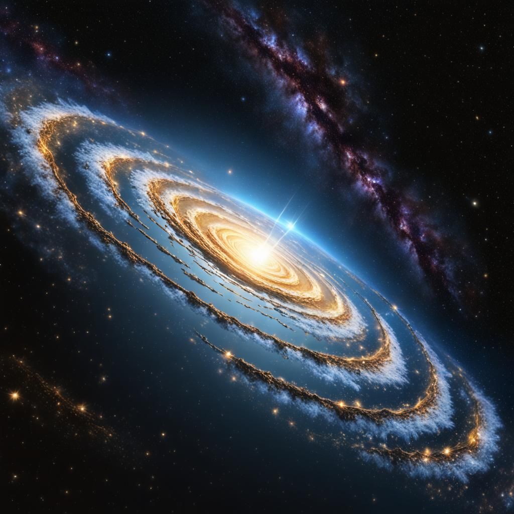 Golden Decagon Lights a Spiral Galaxy
