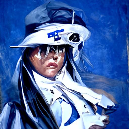 Esdeath Portrait as Oil Painting