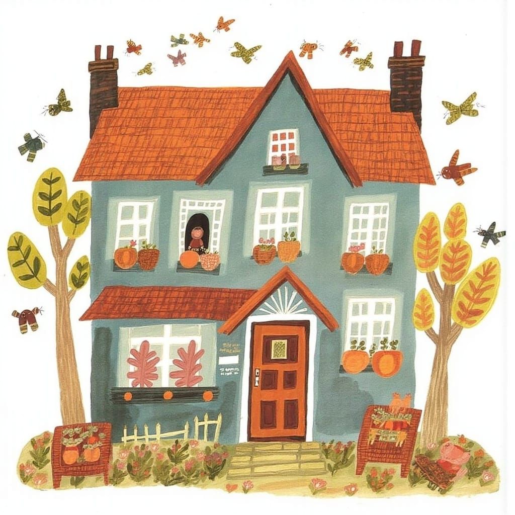 Enchanting Fairytale Home Illustration