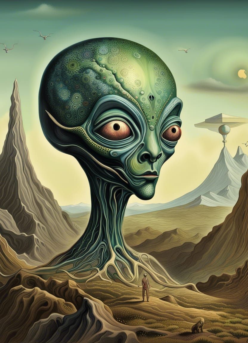 Surreal Alien Landscape: A Digital Masterpiece