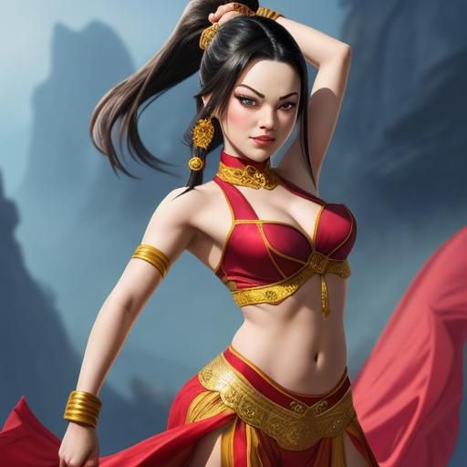 Azula as an Arabian Dancer