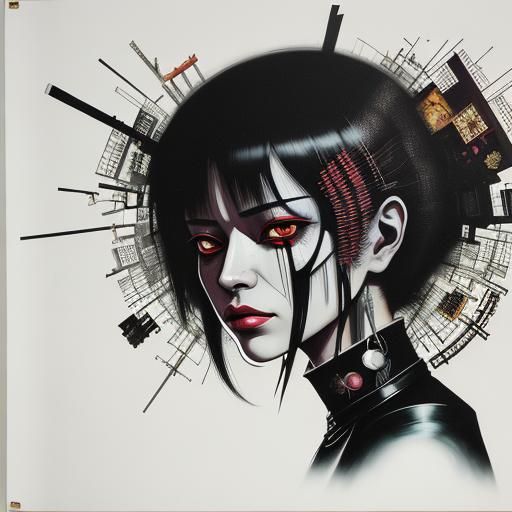 Disturbing Demonic Figure in Analog Horror Style