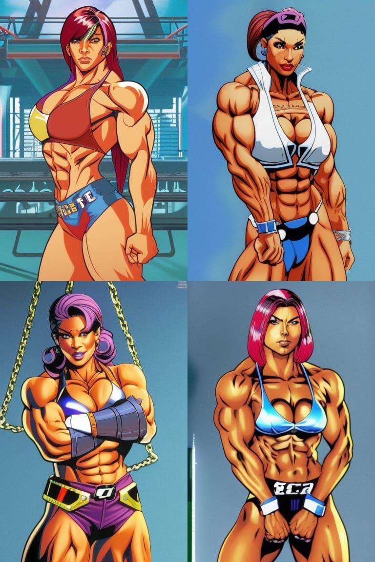 Streets of Rage Inspired Female Fighter Concept Art