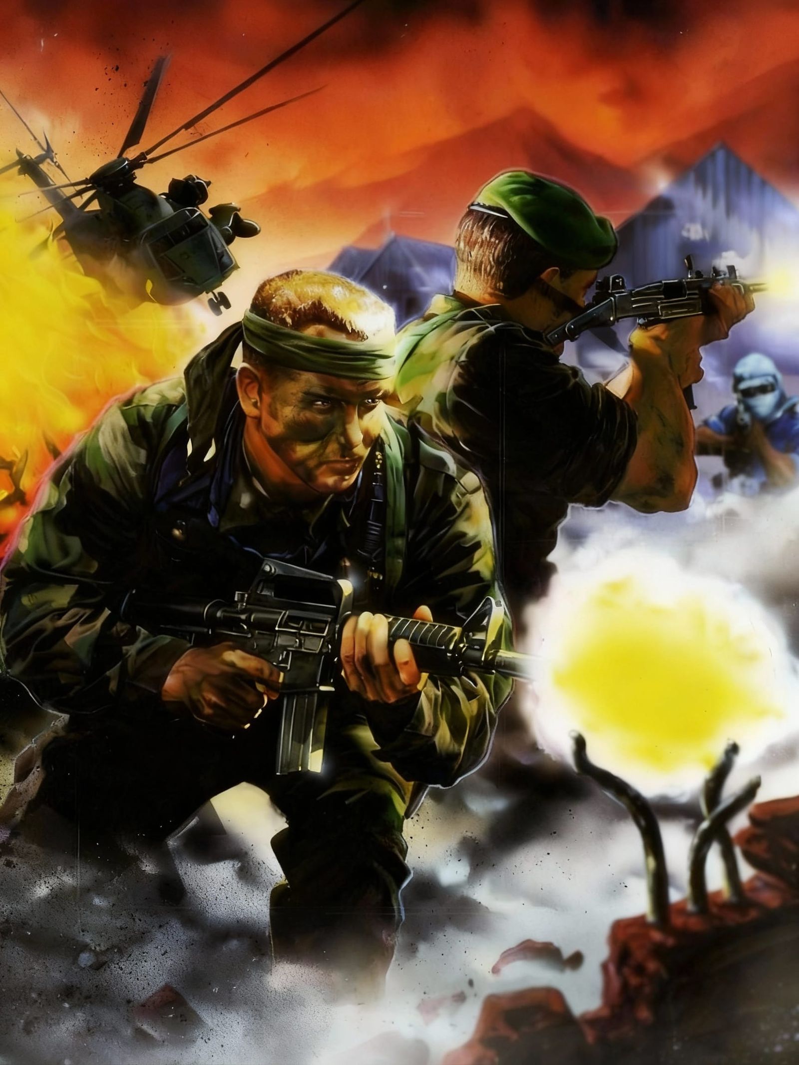 Operation Thunderbolt: AI-Generated Abstract Art