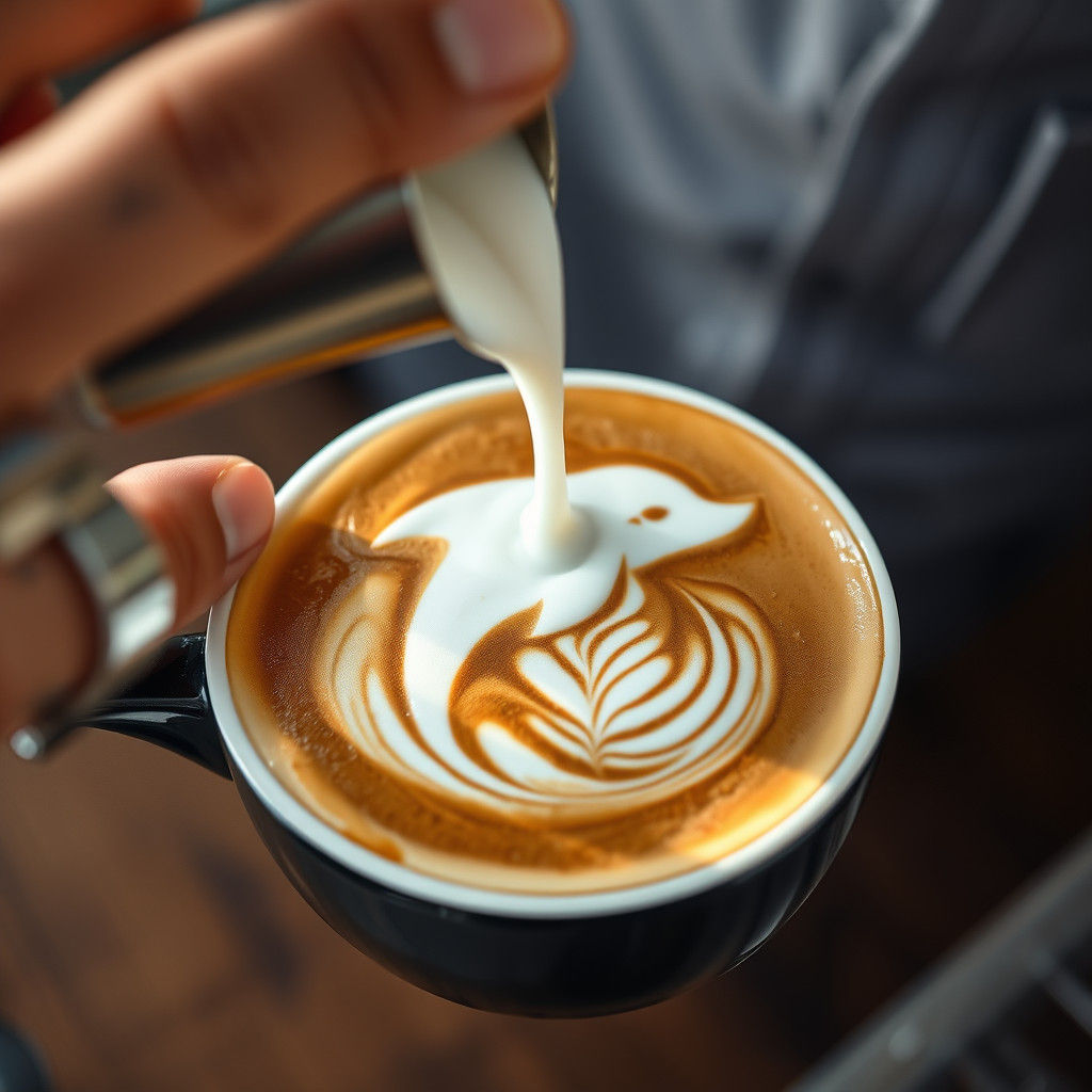 Masterful Latte Art in Photorealistic Detail