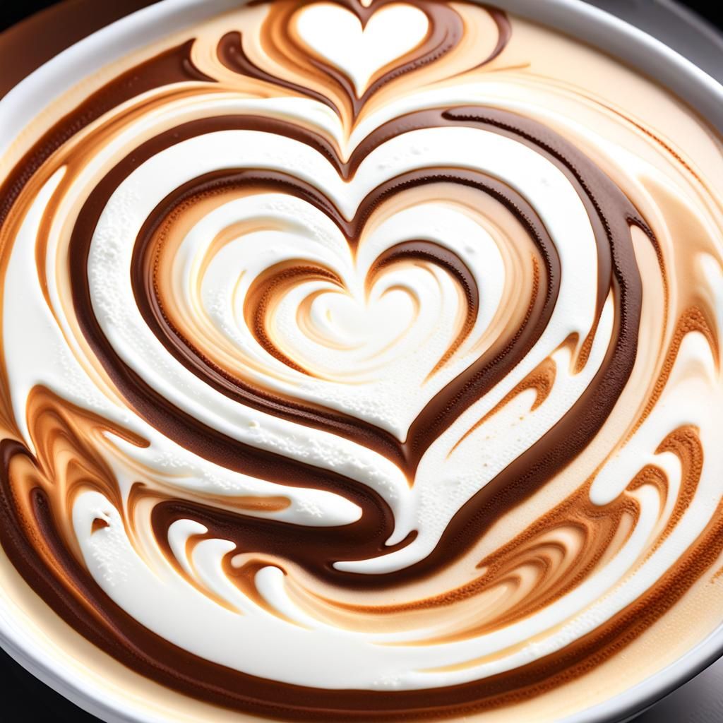 Anime-Inspired Whipped Cream Latte Art