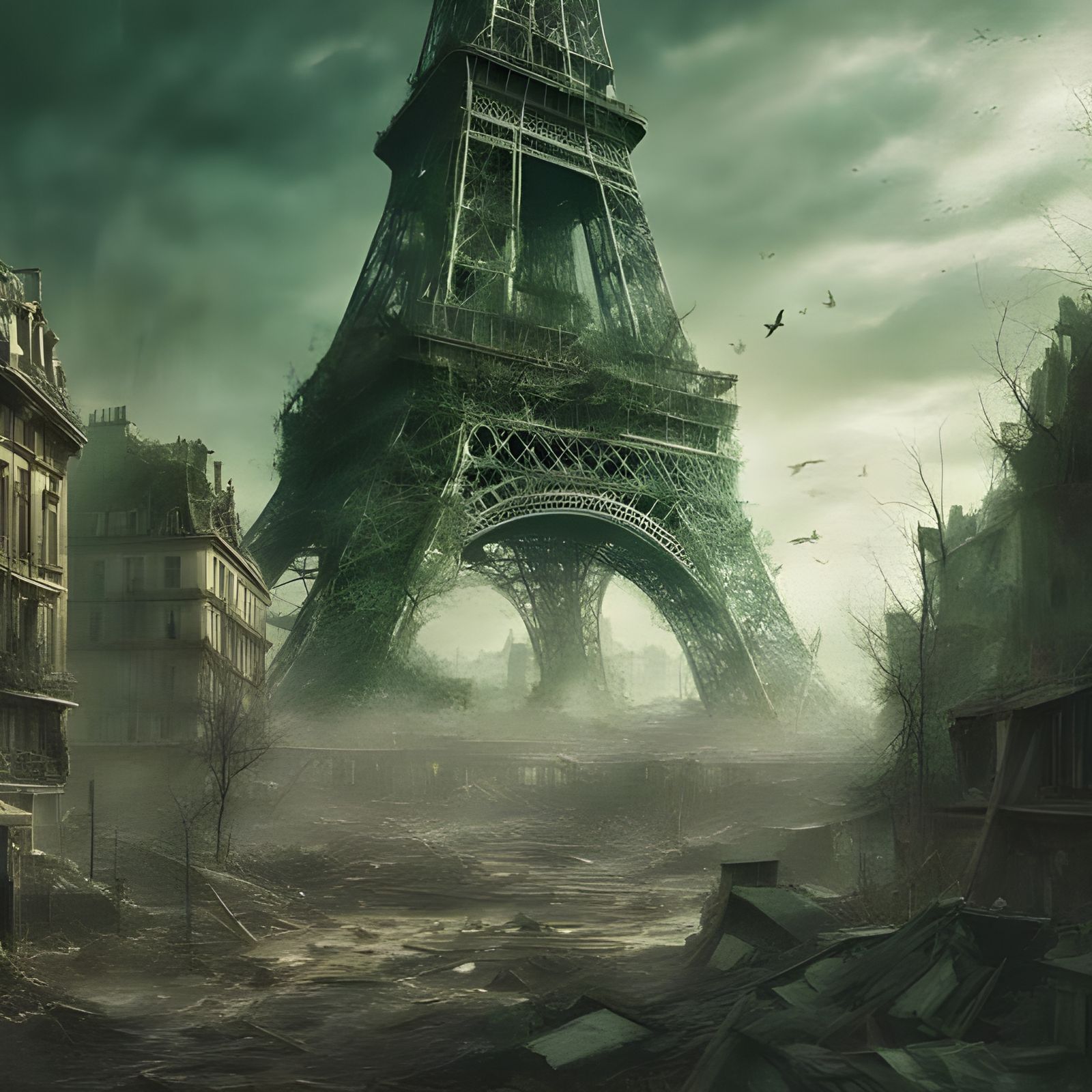 Post-Apocalyptic Paris: Green Overtakes Ruin