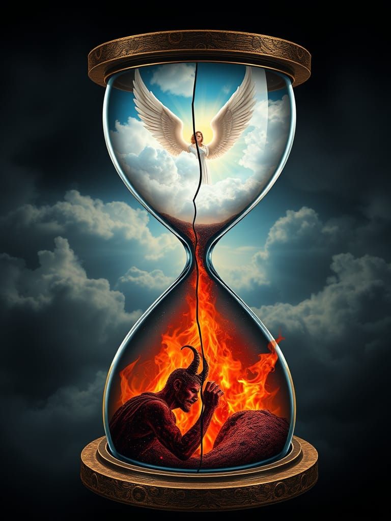 Battle Between Good and Evil Inside the Minds Eye