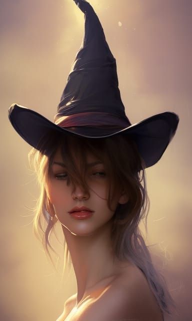 Beautiful witch high definition hat