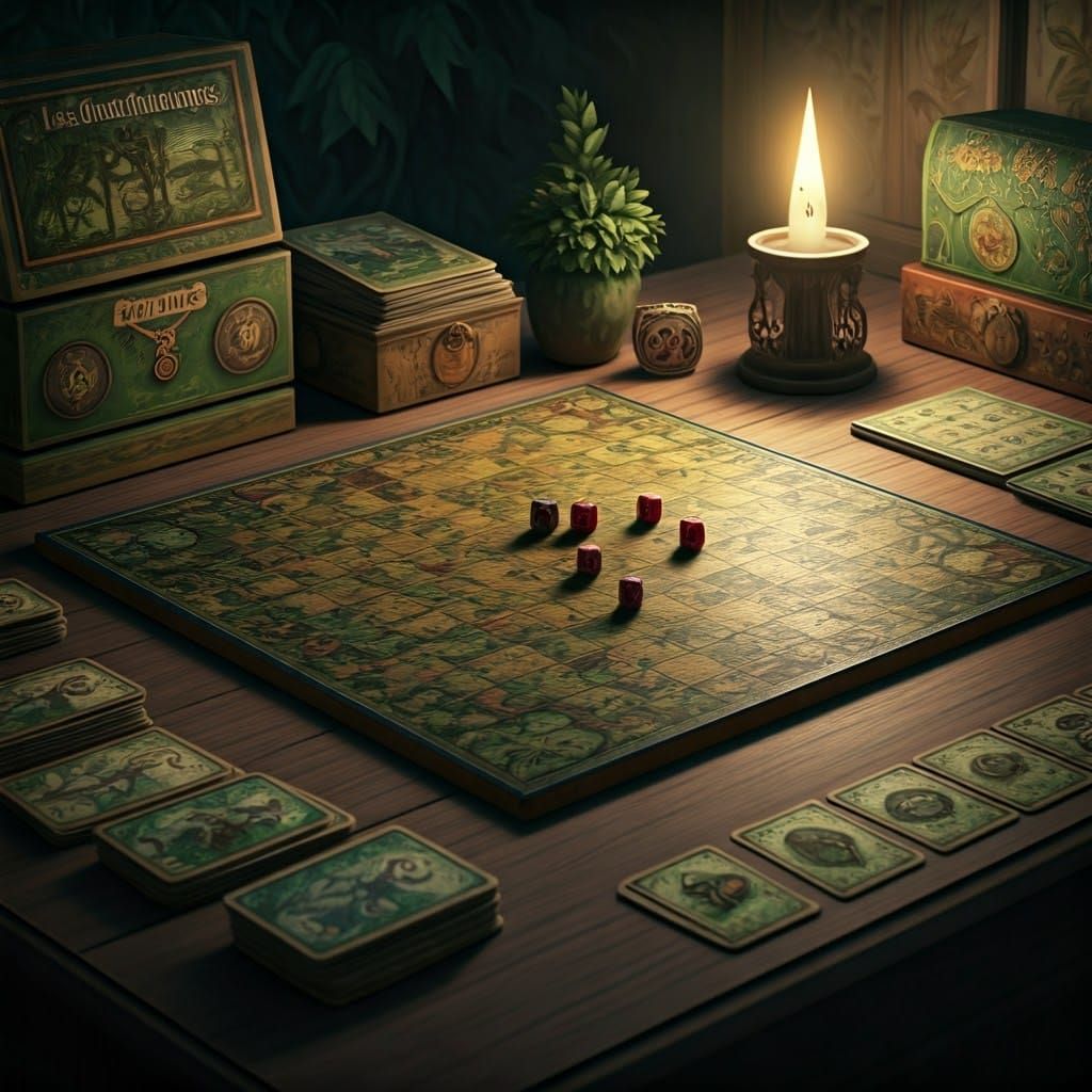 Mysterious Board Game of Ancient Jungle Secrets