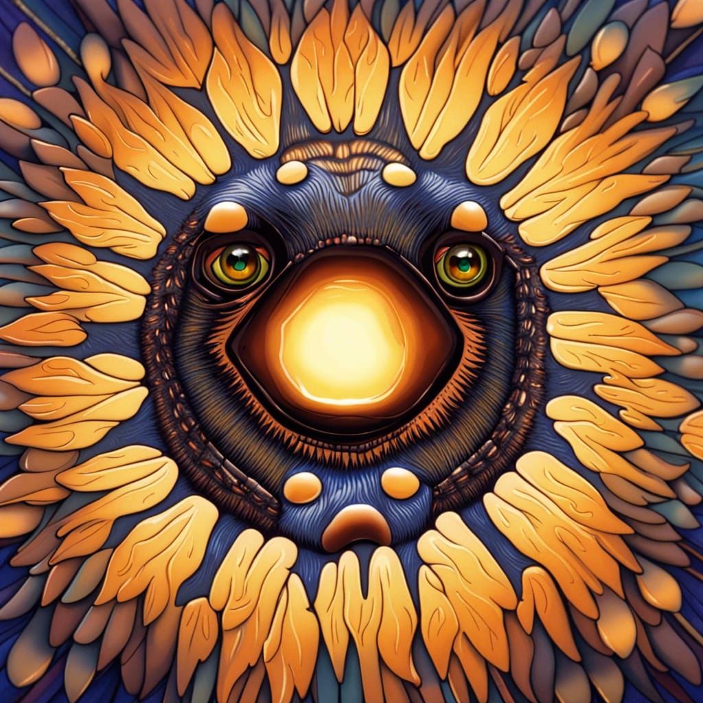 Glazed Monkey Face: Intricate and Hyperdetailed