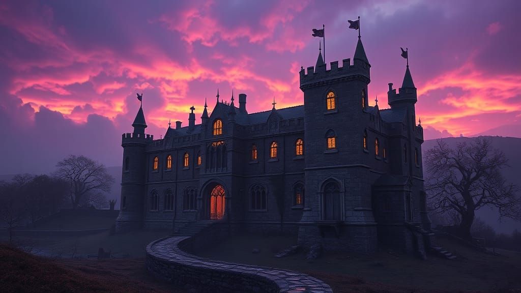 Irish Castle: Dark Fantasy Concept Art