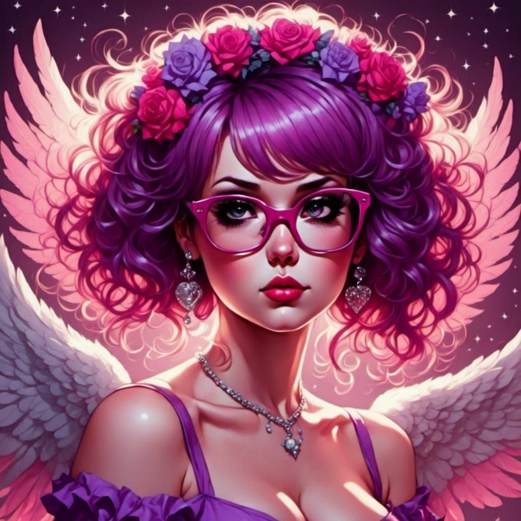 Sparkly Angel: Incandescent Beauty and Purity