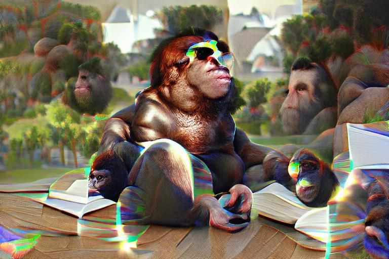Bored Ape in 8K 3D Renaissance Style