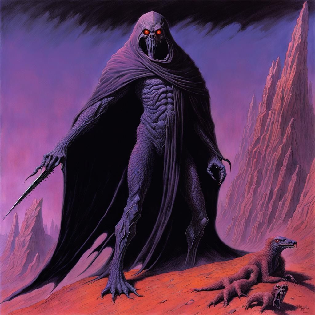 Dark Fantasy World Art in a Gothic Style