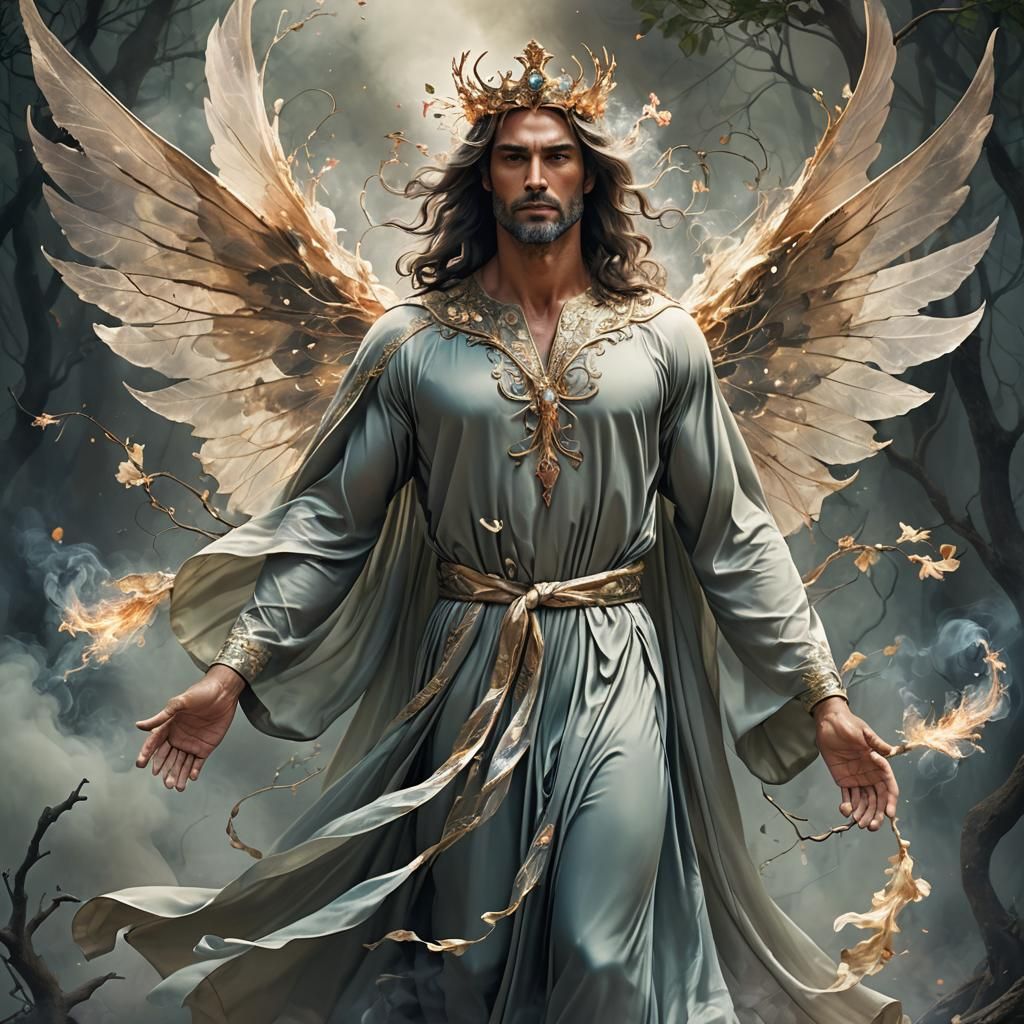 Fantasy Angel and Ethereal Fairy Digital Art