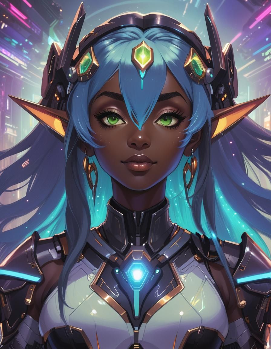 Anime Cyberpunk Elf 3
