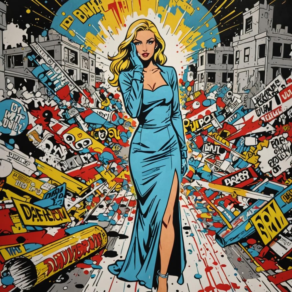 Pop Art Underground Comix Splash Art