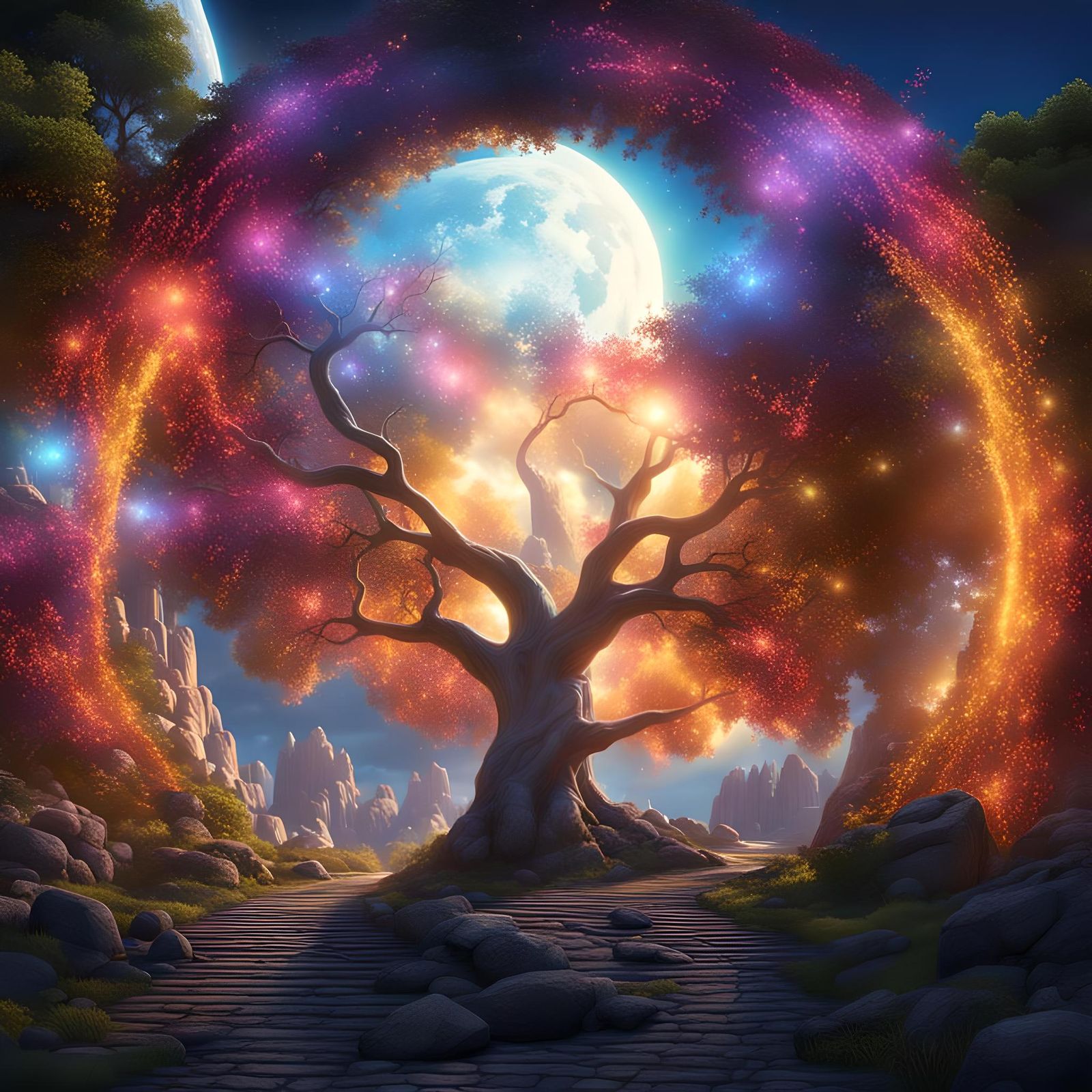 Connecting Spiritual Worlds: A Fantasy Concept Art