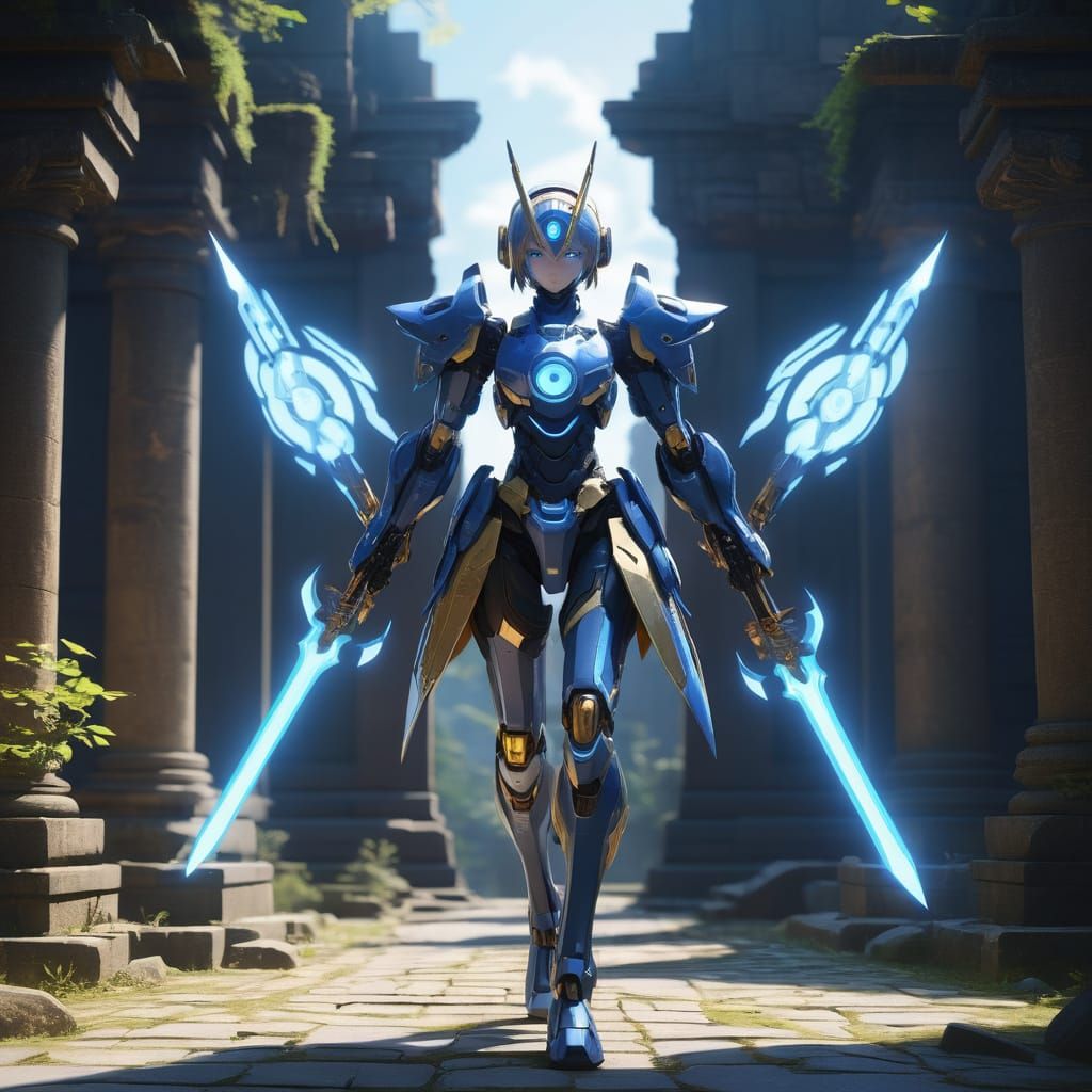 Quintessa's Secret Weapon in Anime 3D Art