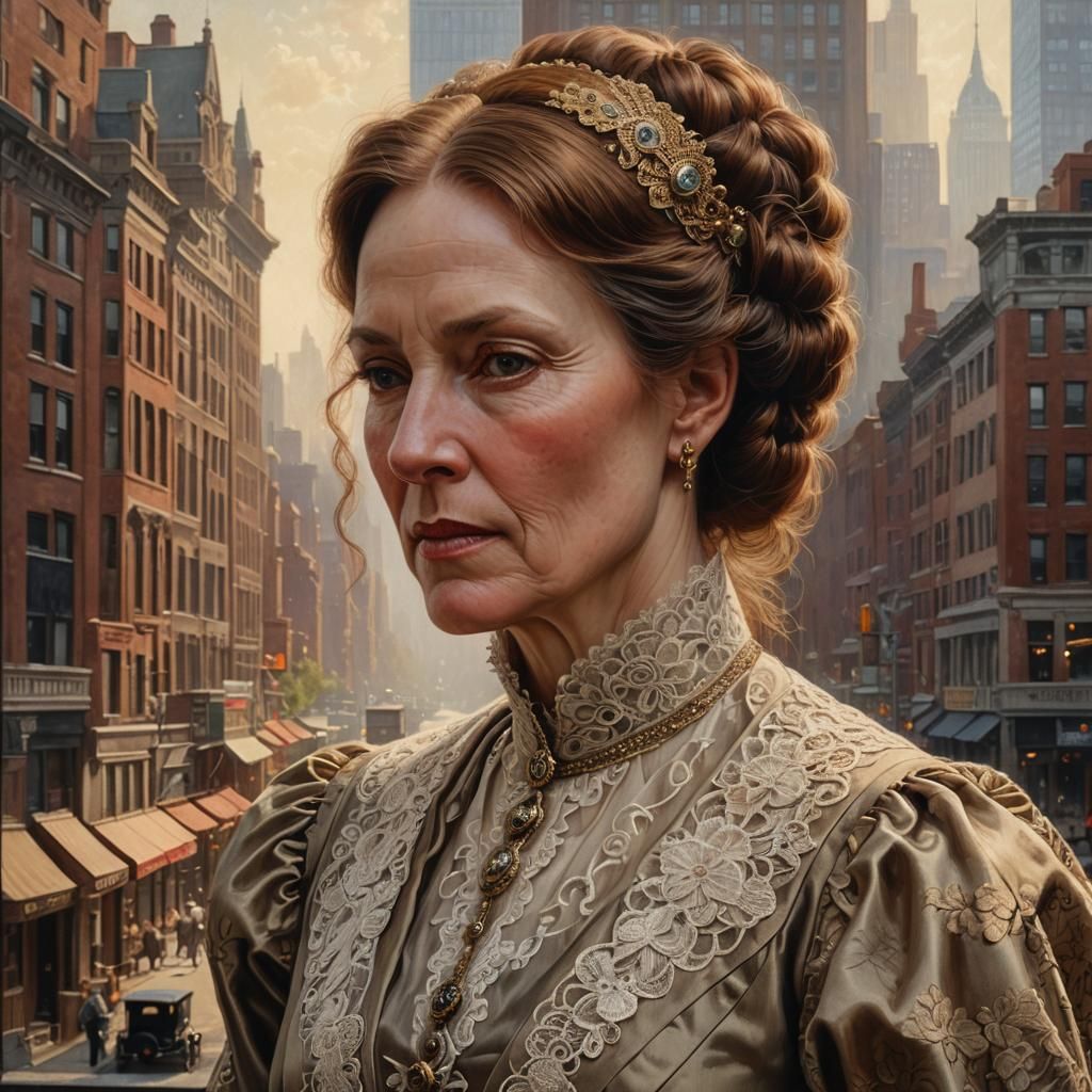 Margaret Agnew Portrait in Renaissance Realism Style