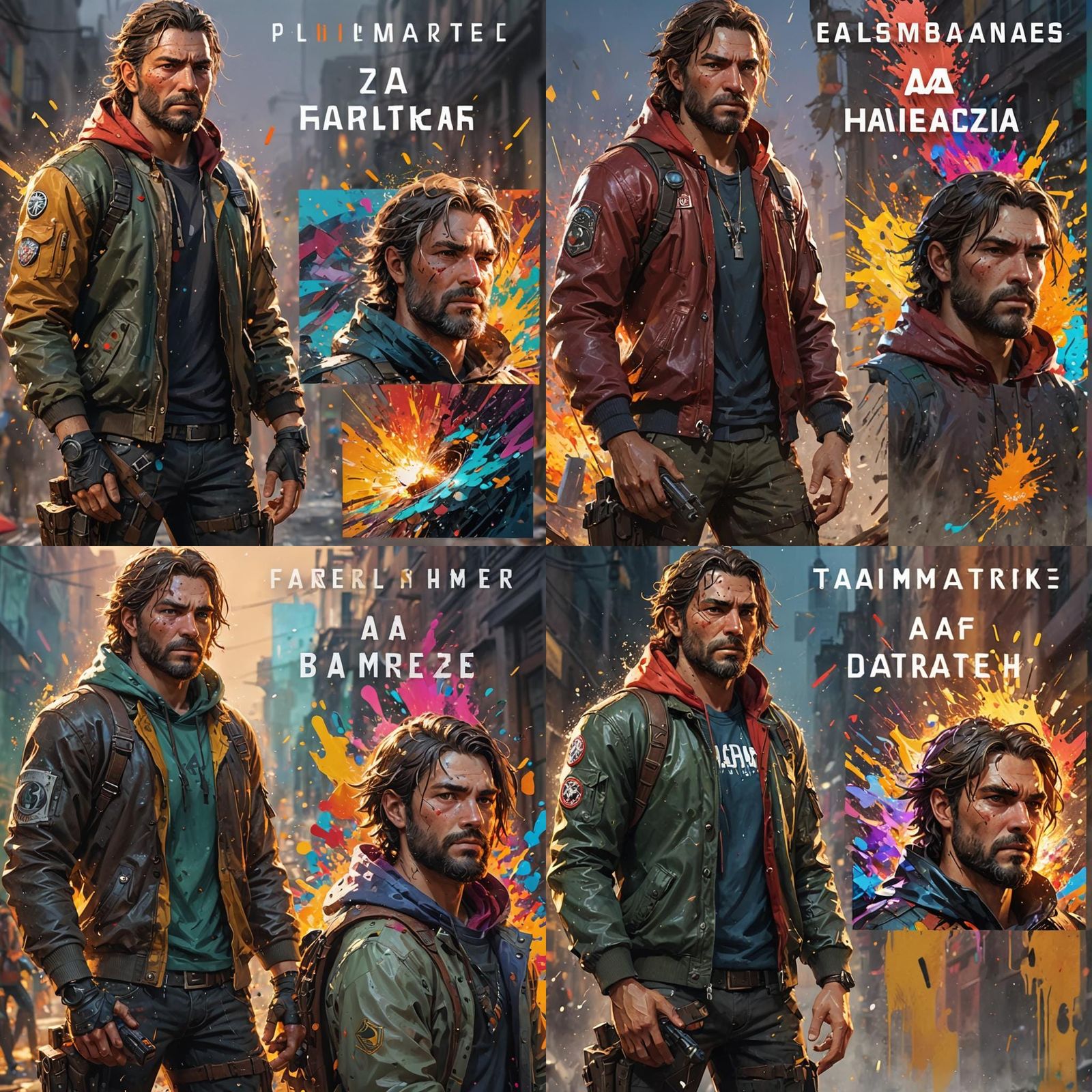 Detailed Hyperrealistic Character Portrait in Splash Art Sty...