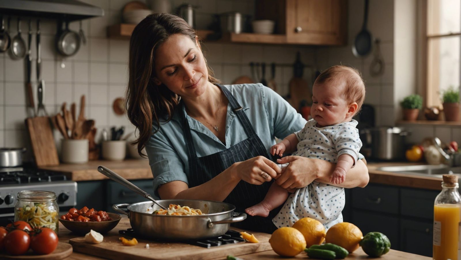 Mother and Child: Hyperrealistic Digital Art