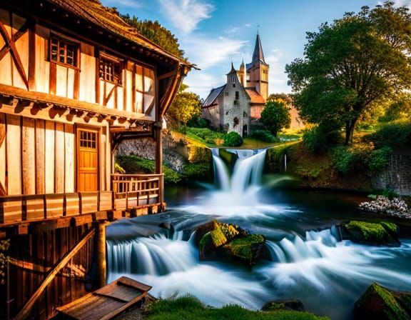 Knights, Wizards, and Watermill: A Fantasy Concept Art