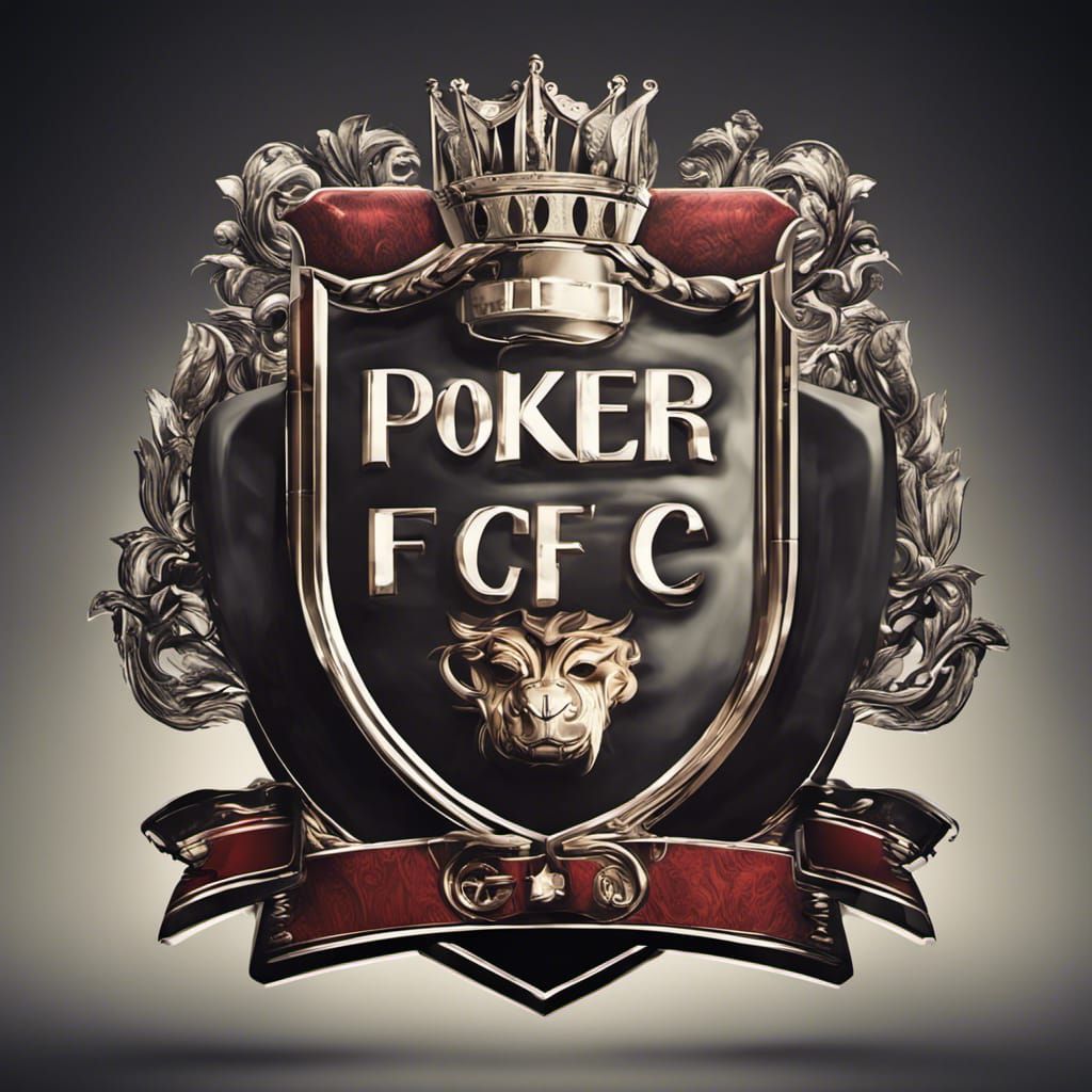 Poker FC Emblem with Poker Card Element in HDR