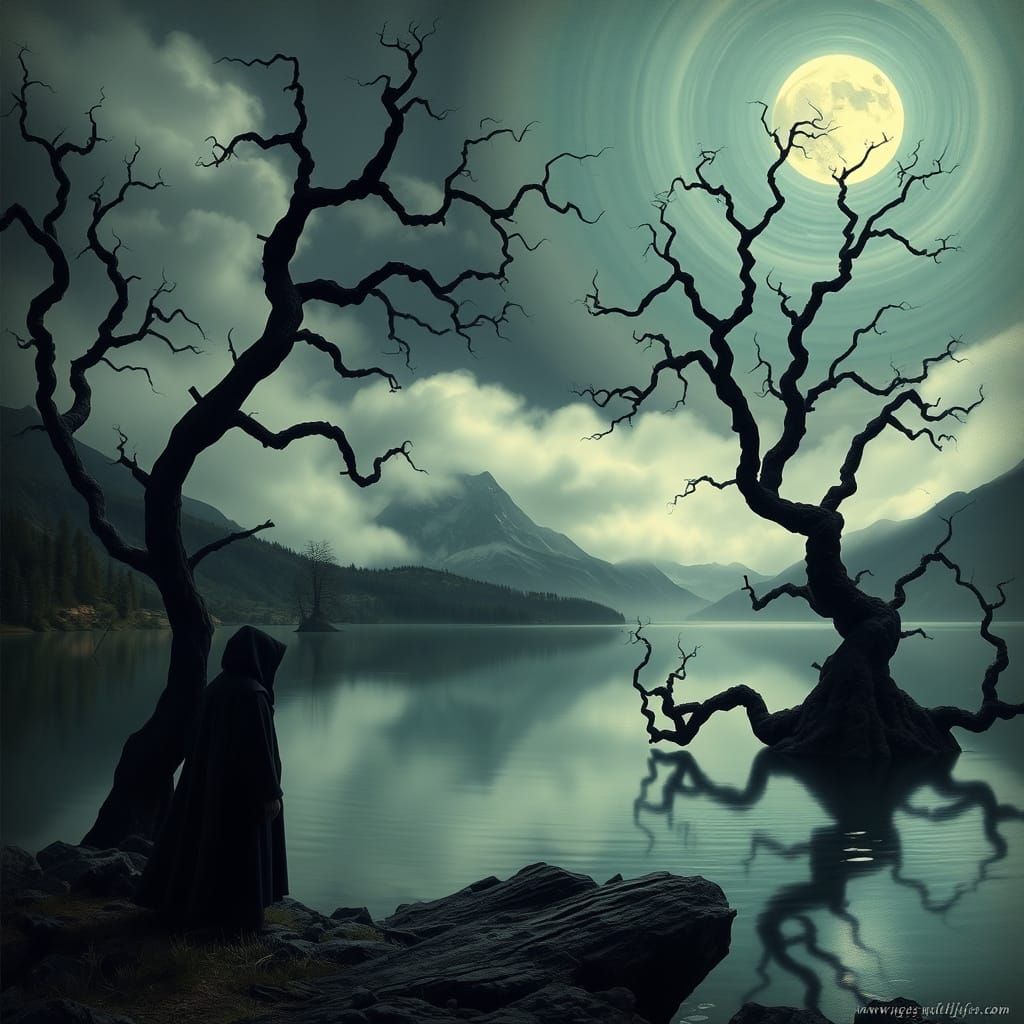 Ethereal Landscape in a Dreamlike Atmosphere of Timelessness