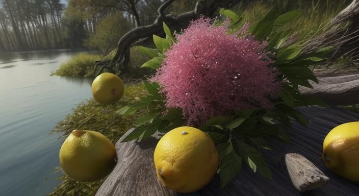 Hyper-Realistic Mutant Lemon Tree Monster Portrait