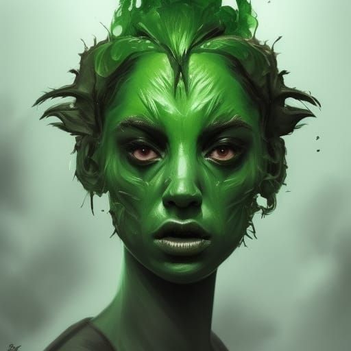 Demonic Muppet Portrait in Hyperdetailed Digital Art