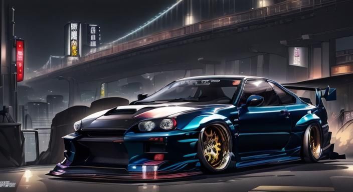 <lora:EnderStyle:1.0> Modified street racing