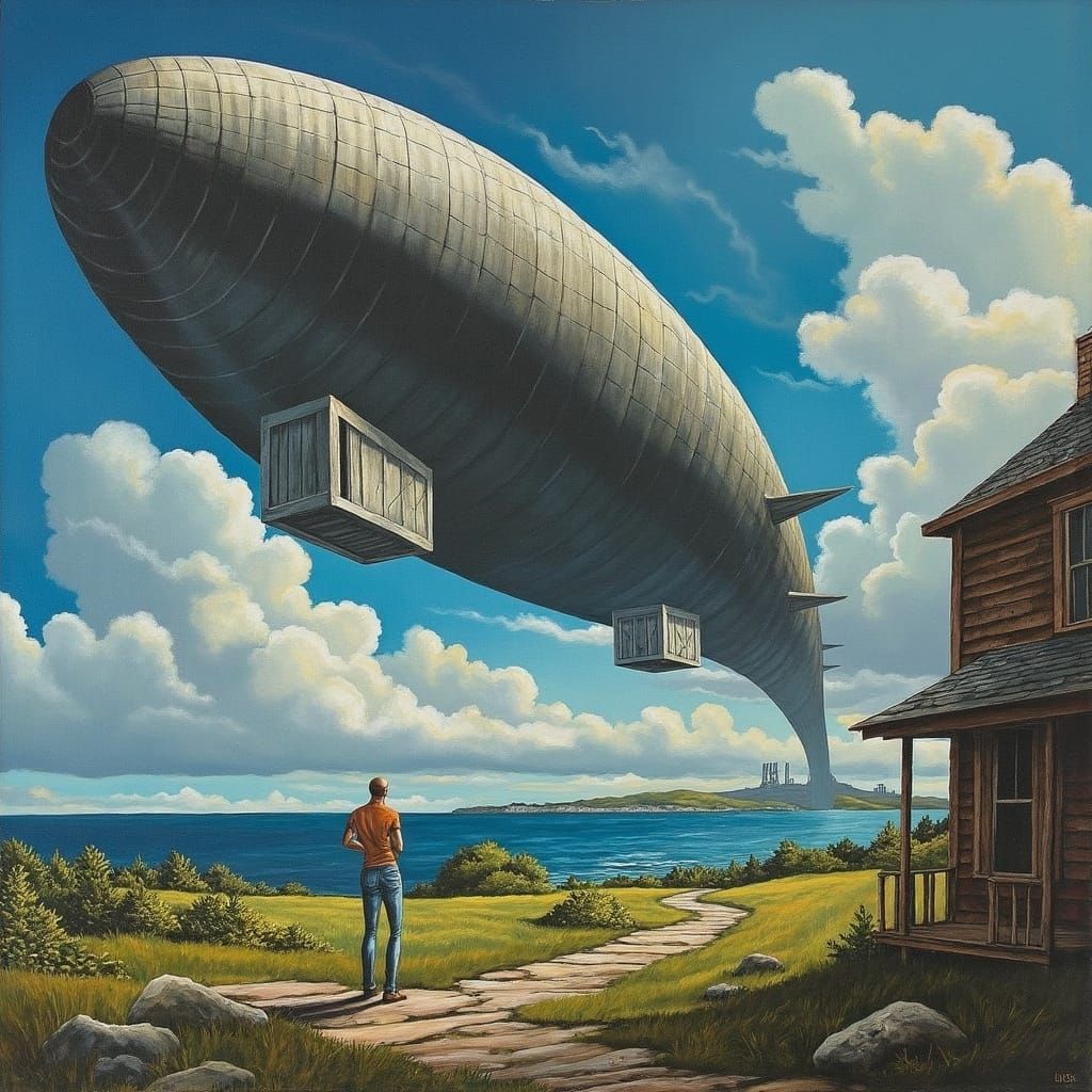 Gaspésie Coastline Under Siege by Colossal Mothership