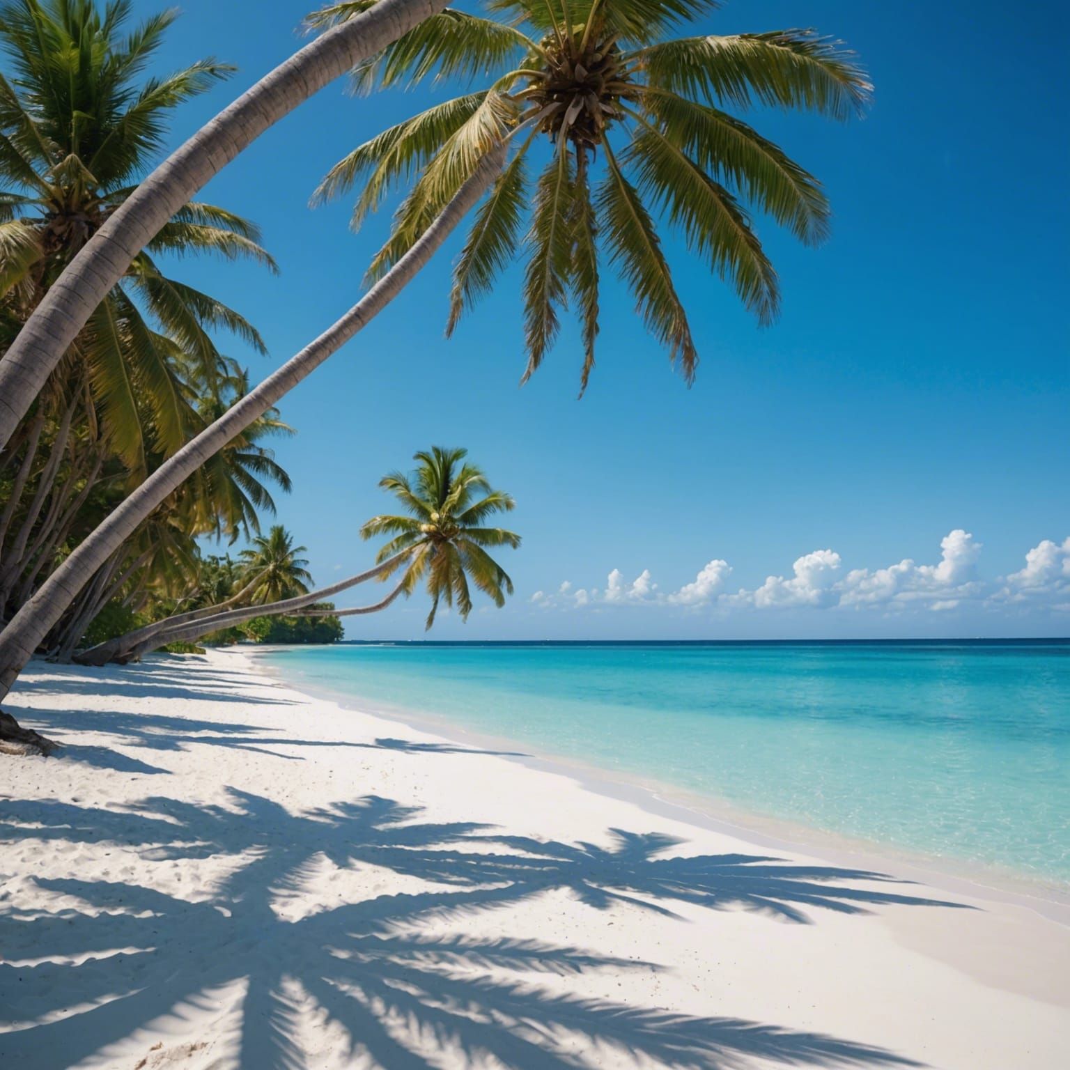 Tropical Beach Paradise: Turquoise Waters and White Sands