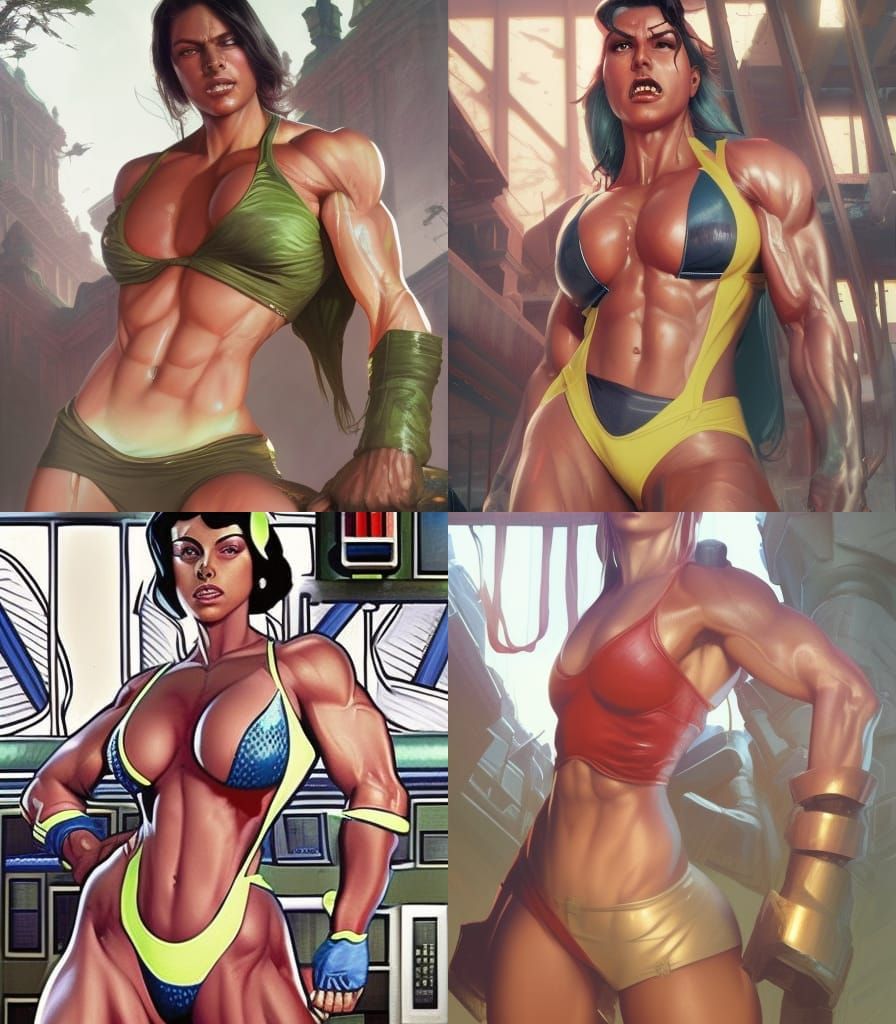 She-Hulk Dark Fantasy Concept Art in 8K