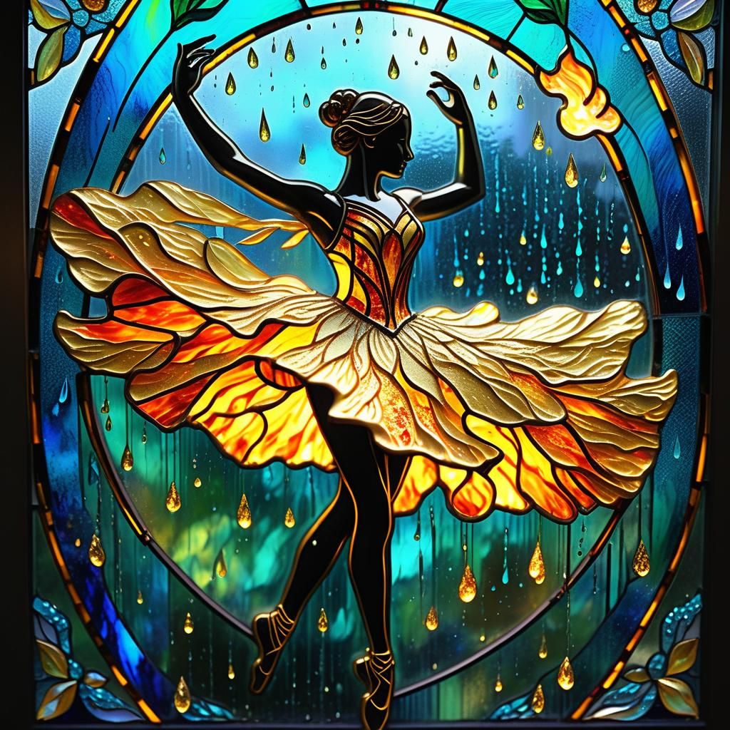 Stained Glass Ballerina 30
