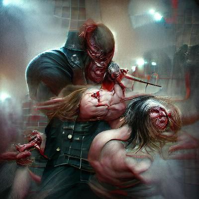 Sinister Violence in Detailed Style