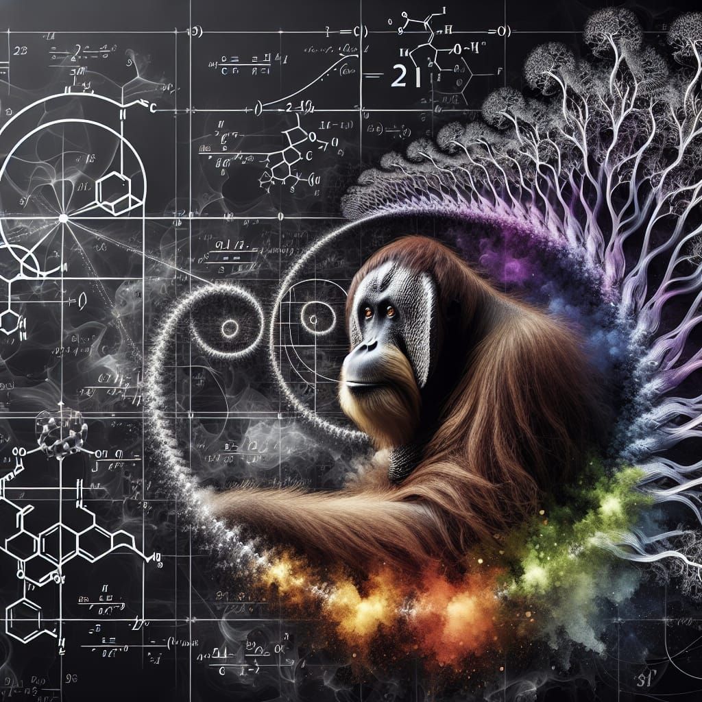 Orang utan and the origins of mathematical formulas