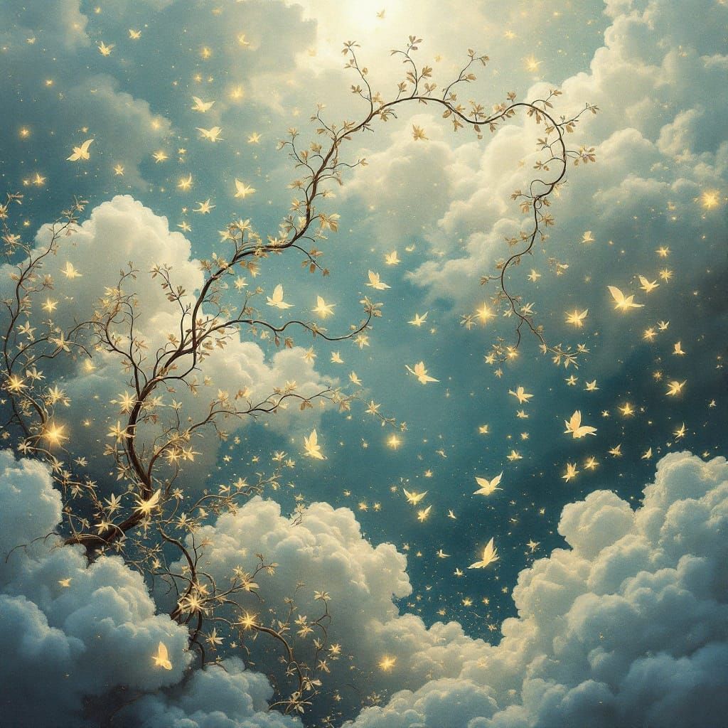 Surreal Dreamscapes with Ethereal Vines and Glowing Energy